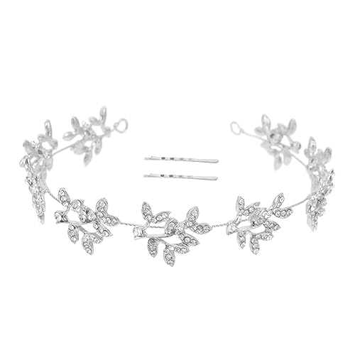 Beaupretty Hochzeits Haarband Mit Perlen Und Strass Elegantes Damen Haaraccessoire Für Braut Und Brautjungfern Kreative Haarschmuck Für Besondere Anlässe Silberfarbener Haarreif von Beaupretty