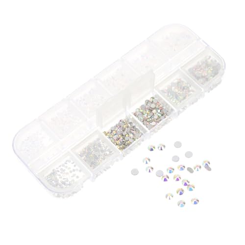 Beaupretty 1 Schachtel Flacher Nagelkunstfolie Nagelkunst- Nagel-Strass-Dekorationen nägel zu hause machen rhinestones nailkndy Nagel Kristall Nagelverzierung Glas von Beaupretty