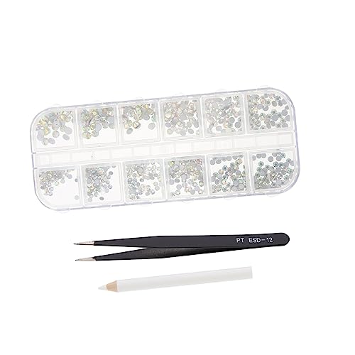 Beaupretty 1 Set Make Up Strass Pressaufkleber Haarperlen Zum Aufkleben Festival Perlen Juwelen Weißes Nagelkunst Set Nagelstudio Zubehör Make Up Zubehör Dekorationen von Beaupretty