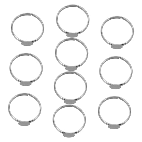 Beaupretty 10 Stück können den Ringunterstützung kleben Runde Ringfassung Ringe zum Handwerk Basis des Fingerrings kleinkind schmuck Rostfreier Stahl Silver Beaupretty 10 Stück können den Ringunterstützung kleben Runde Ringfassung Ringe zum Handwerk Basis des Fingerrings kleinkind schmuck Rostfreier Stahl Silver von Beaupretty