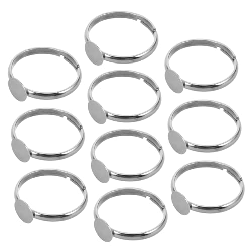 Beaupretty 10 Stück können den Ringunterstützung kleben flaches, rundes Einfassungstablett Schmuck für kleine Mädchen für Schmuck leer klingeln Rostfreier Stahl Silver Beaupretty 10 Stück können den Ringunterstützung kleben flaches, rundes Einfassungstablett Schmuck für kleine Mädchen für Schmuck leer klingeln Rostfreier Stahl Silver von Beaupretty