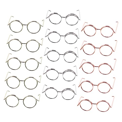 Beaupretty 15 Stück Teiliges Puppenzubehör Set Metallrahmen Brille für Puppen ohne Gläser Roségold Silber Gold für Puppenkostüme und Fotorequisiten Beaupretty 15 Stück Teiliges Puppenzubehör Set Metallrahmen Brille für Puppen ohne Gläser Roségold Silber Gold für Puppenkostüme und Fotorequisiten von Beaupretty