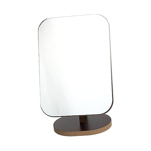 Beaupretty 1Stk Tragbarer Schminkspiegel tragbare Kommode Schminkspiegel beleuchtet Gesicht Vanity Mirror Makeup Mirror langlebiger Schminkspiegel Kosmetikspiegel für den Haushalt Holz Brown von Beaupretty