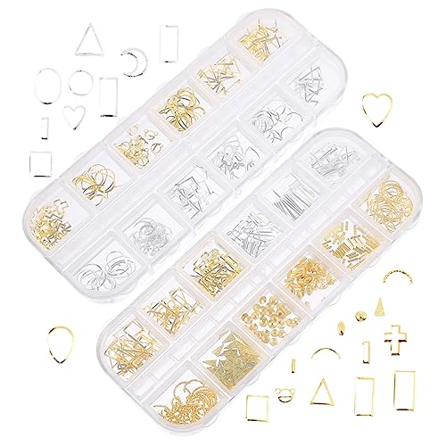 Beaupretty 2 Boxen DIY Nagelornamente aus Zinklegierung Metall Dekorationen für Nageldesign für Partys und Langlebig und Einfach Anzuwenden Beaupretty 2 Boxen DIY Nagelornamente aus Zinklegierung Metall Dekorationen für Nageldesign für Partys und Langlebig und Einfach Anzuwenden von Beaupretty