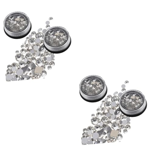 Beaupretty 2 Sätze Schmuck Mit Nageldiamanten Bretter Polieren Juwelen Zubehör Edelsteine Mädchen Diy Maniküre Ornamente Nageldekor Nagel Strass Nagel Charms Strasssteine 2 Boxen * 2 von Beaupretty