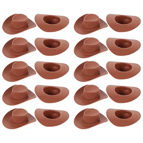 Beaupretty 20Stücke Miniatur Cowboyhut Braune Puppenhüte für Kostüme und Dekoration für Kreative Projekte und Wohnkultur Beaupretty 20Stücke Miniatur Cowboyhut Braune Puppenhüte für Kostüme und Dekoration für Kreative Projekte und Wohnkultur von Beaupretty