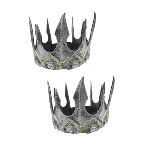 Beaupretty 2St Krone Prinzessin Spielzeug Jungen-Outfits Haarschmuck camoing Tiara Vintage-Dekor einzigartige Haardekoration Kopfschmuck Anmut Kopfbedeckung Kleidung Requisiten Kind schmücken von Beaupretty