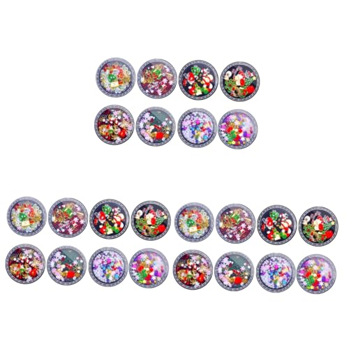 Beaupretty 3 Sätze Weihnachtliche Nagelsticker Weihnachtsmann Nagelanhänger Perlen Nagelanhänger Weihnachtliche Nagel Strasssteine Schmucksteine ​​Für Nägel Weihnachtliche 8 Boxen * 3 von Beaupretty