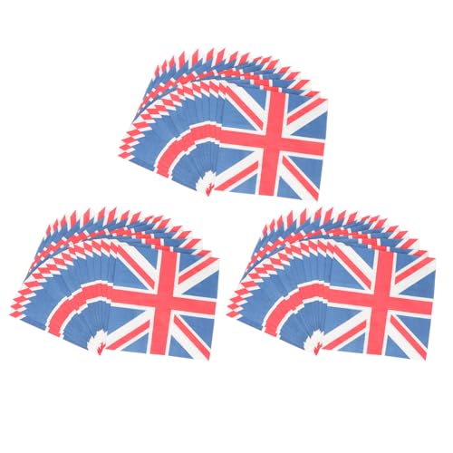 Beaupretty 3 Union Jack-Gewebe Partyserviette Union Jack-Design-Serviette Ammer England-Flagge-Serviette Union Jack-Seidenpapier Serviette mit britischer Flagge Papierserviette von Beaupretty