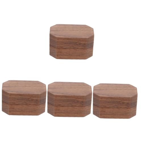 Beaupretty 4 Stück Holzringbox Nussbaum Vintage Schmuckaufbewahrung für Ringe und Ohrringe Tragbare Kompakte Schmuckschatulle für Hochzeiten und Verlobungen Stilvolle Praktische Beaupretty 4 Stück Holzringbox Nussbaum Vintage Schmuckaufbewahrung für Ringe und Ohrringe Tragbare Kompakte Schmuckschatulle für Hochzeiten und Verlobungen Stilvolle Praktische von Beaupretty