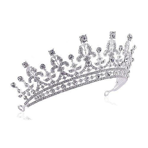 Beaupretty Braut Haarband Braut- Hochzeit Abschlussball Party Frauen Kopfbedeckung Tiaras haarsschmuck haaraccessoires glitzee verlobung jewellery feminela Brautkrone Braut Haarspange Silver von Beaupretty