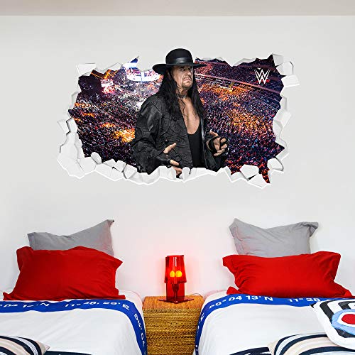 Beautiful Game WWE Wandsticker – The Undertaker Broken Wall Sticker Vinyl Kinder Wandbild Kunst Wrestling (180 cm breit x 90 cm hoch) von Beautiful Game