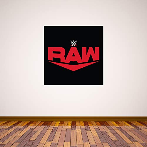 Beautiful Game WWE Wandtattoo, Motiv "Raw Logo", Vinyl, für Kinder, 120 x 120 cm (H x B) von Beautiful Game