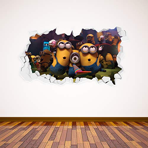 Beautiful Game Wandsticker "Ich - Einfach unverbesserlich", Minions zerbrochene Wand, 60 cm von Beautiful Game