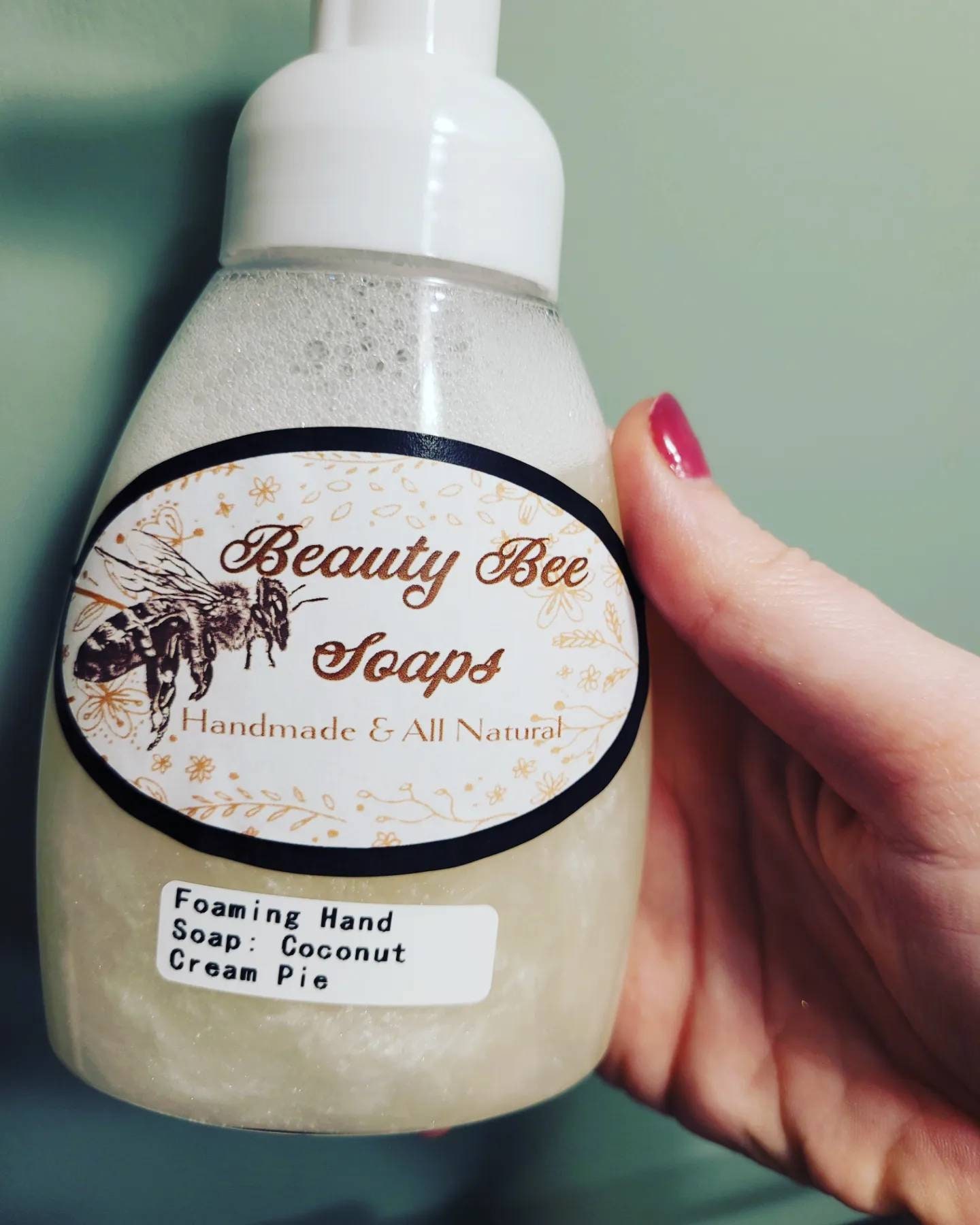 Coconut Cream Pie Schäumende Handseife von BeautyBeeSoap