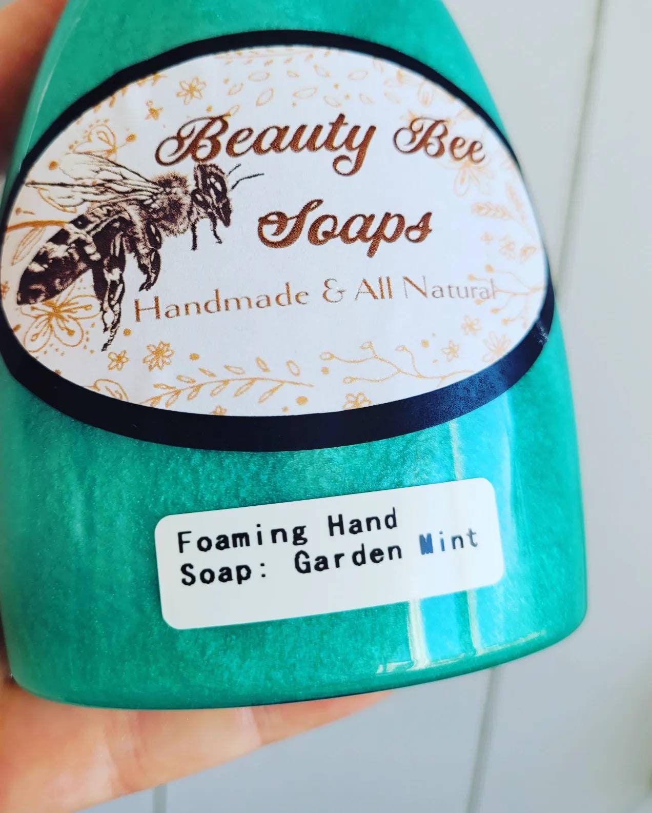 Garten Minze Schäumende Handseife von BeautyBeeSoap