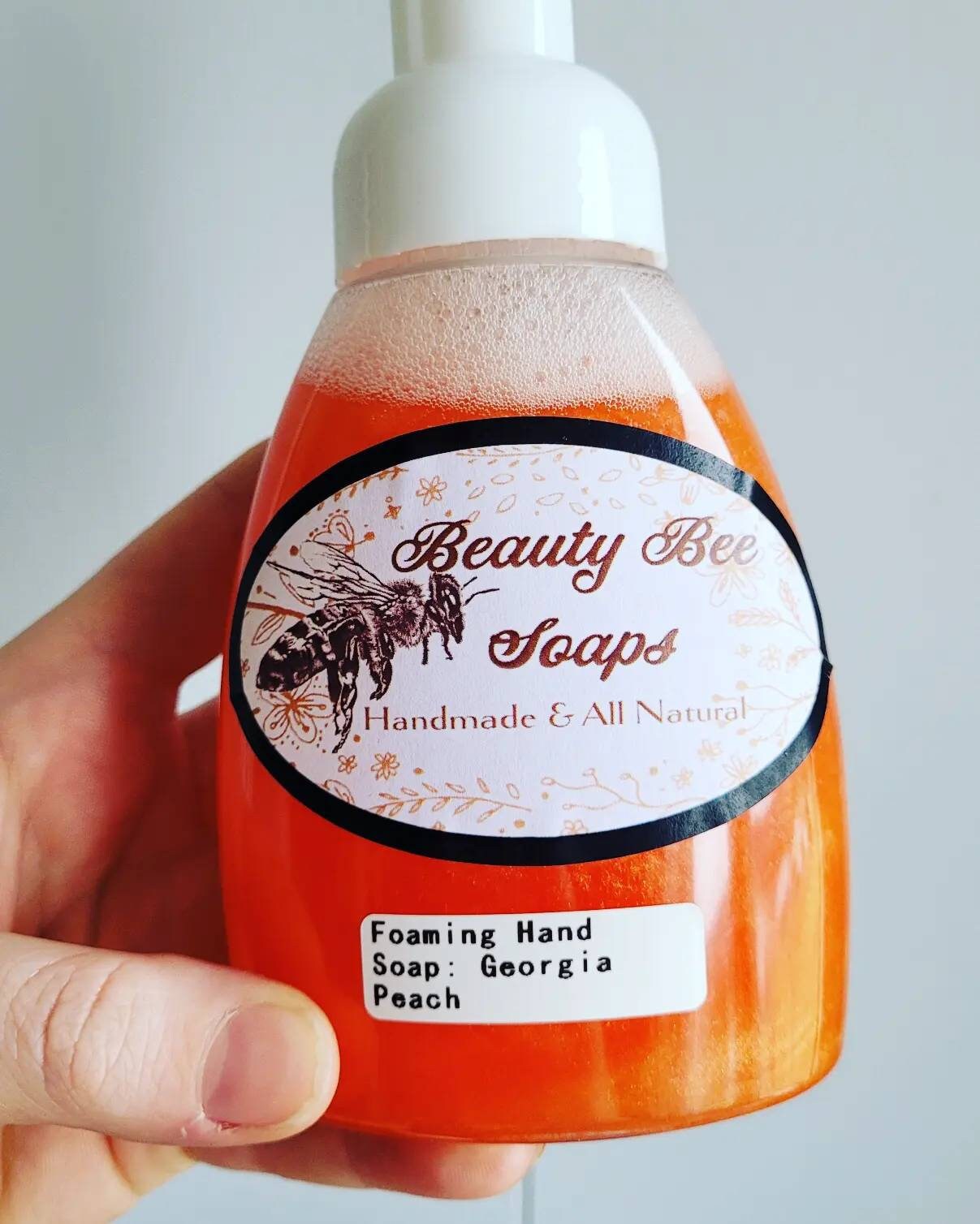 Georgia Peach Schäumende Handseife von BeautyBeeSoap