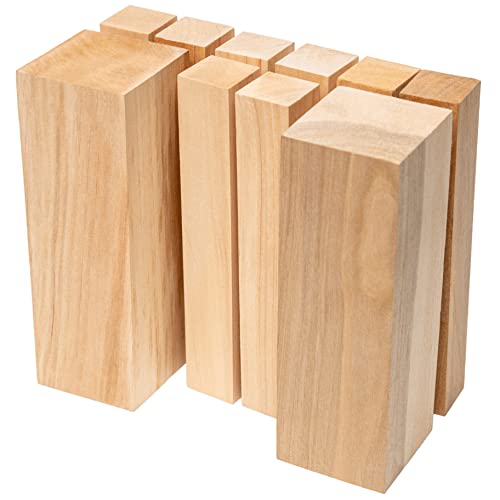 BeaverCraft BW10 Erlenholzschnitzblöcke, Holz zum Whittling Carving Holzblöcke, Whittling Wood Holzblöcke zum Basteln, Holzschnitzen, Blankowürfel von BeaverCraft