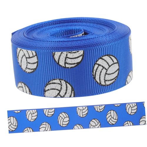 Beavorty 1 Rolle Volleyballband Dekoratives Band Exquisites Geschenkband Haarklammerband Multifunktionsband Wickelband Geschenkband Selber Machen Schleife Blue Polyester von Beavorty