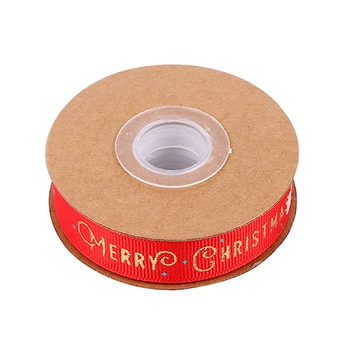 Beavorty 1 Rolle Weihnachtsgeschenkband Rotes Ribbing DIY Schleifenband Für Breite 10 Yards 9 Meter Ideal Zum Basteln Von Haarschmuck Und Dekorationen von Beavorty