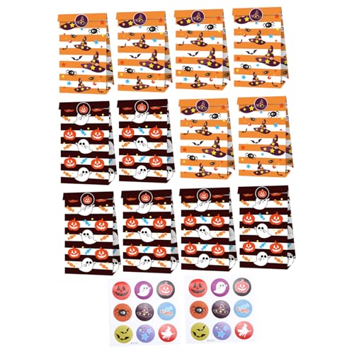 Beavorty 1 Satz Halloween-süßigkeitsbeutel Süßigkeiten- Partytaschen Partytüten Aus Papier Halloween-taschen Für Vor Papiertüten Für Süßigkeiten Füllstoffe 150 g Kraftpapier von Beavorty