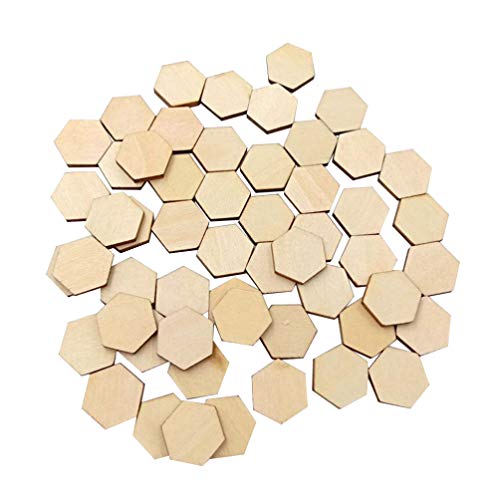 Beavorty 200st Holzsechskantformen Kleine Sechseckige Holzstücke Baumscheibe Diy Basteldekorationen Holzformen Zum Bemalen Birkenscheiben Holzscheiben 20 Cm Hexagon Holzschild Kind Hölzern von Beavorty