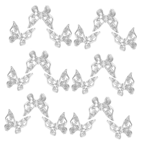 Beavorty 30 Stück Nail Art Dreidimensionaler Diamantschmuck Schmetterling Für Nägel Schleifen Nagel Charms Schmetterling Nail Art Halloween Nagel Charms Schmetterling Nagel Charms Nagel von Beavorty