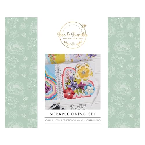 Bee & Bumble Crowded Florals Scrapbooking Set, Fotoalbum, Bullet Journal, Notizbuch für Ideen & Speichern von Erinnerungen, Deko von Bee & Bumble