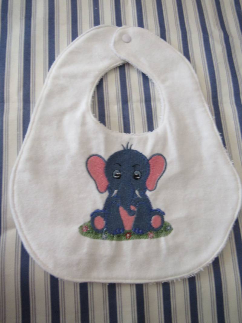 Baby Elefant Lätzchen/Baby Geschenk/Baby Lätzchen/Mädchen Lätzchen/Jungen Geschenk/Tier Lätzchen von BeeHappySewingDesign