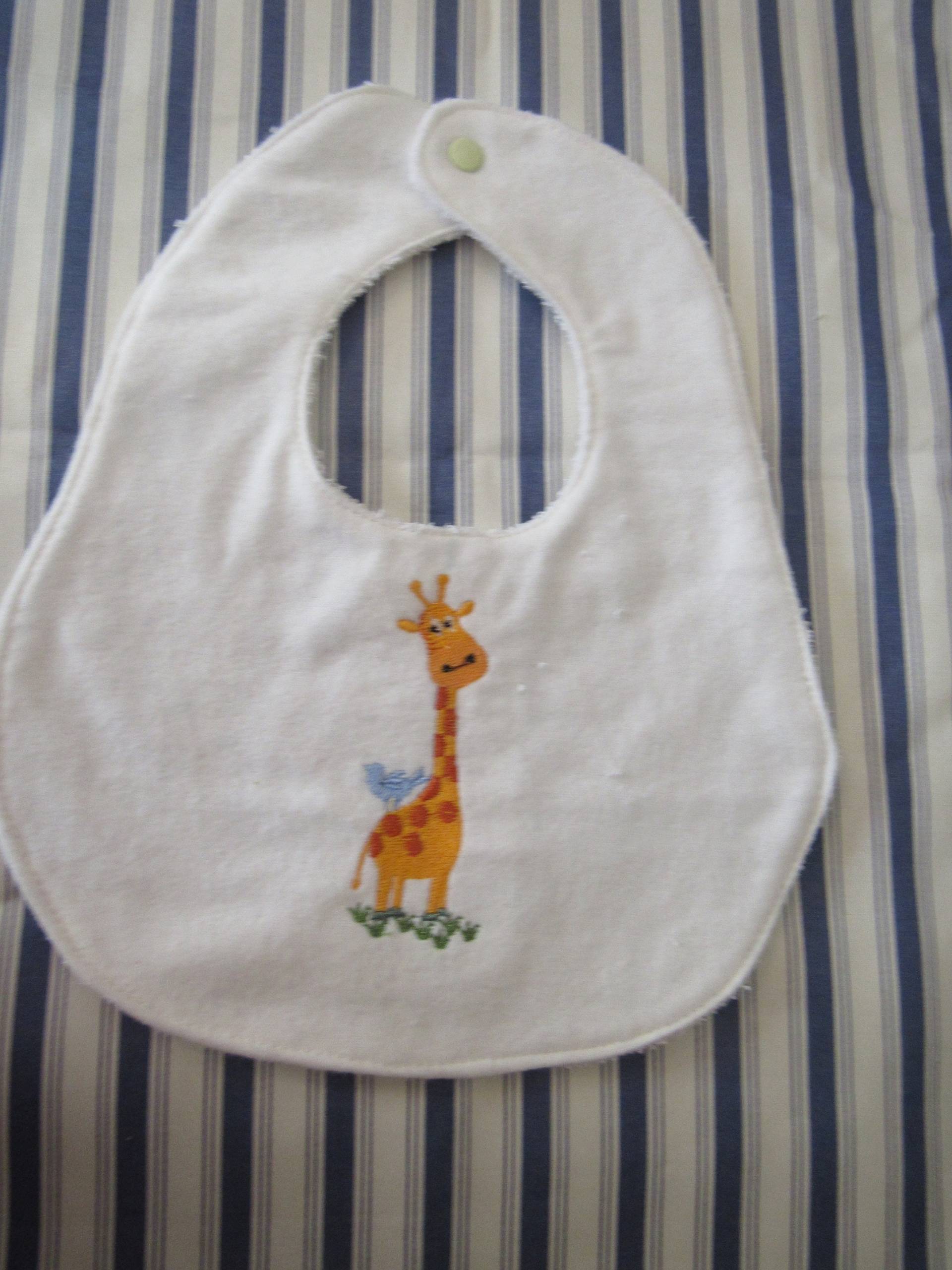 Ginny Giraffenhalsfee/Baby-Bib/Baby-Geschenk/Baby Junge/Baby Mädchen/Zoo/Natur von BeeHappySewingDesign