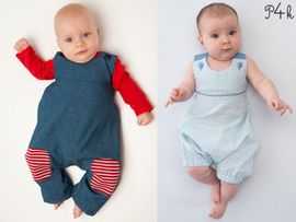 Arturo und Phil Baby Overall von Pattern 4 kids