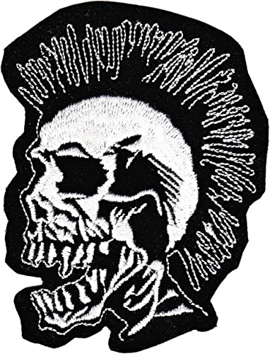 thaipatches Punk Skull Exploited Sew-on Iron-on Patches Embroidered Applique Badge by von BeeSpring