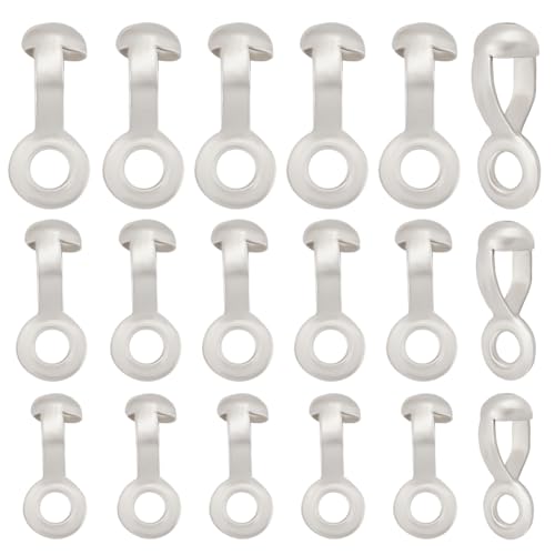 Beebeecraft 1 Box 150 Stück 3 Größen Pull Loop Connectors Edelstahl Culottes End Crimps Ball Chain Connectors Verschluss für Schmuckherstellung Armbänder Halsketten von Beebeecraft