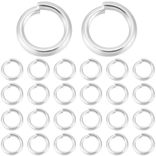 Beebeecraft 1 Box 300 Stück 5 mm Biegeringe Mit Einer Schlaufe Edelstahl Silber Offene Biegeringe O Ring Verbindungen Für Die Schmuckherstellung Armbänder Halsketten Zubehör DIY Handwerk von Beebeecraft