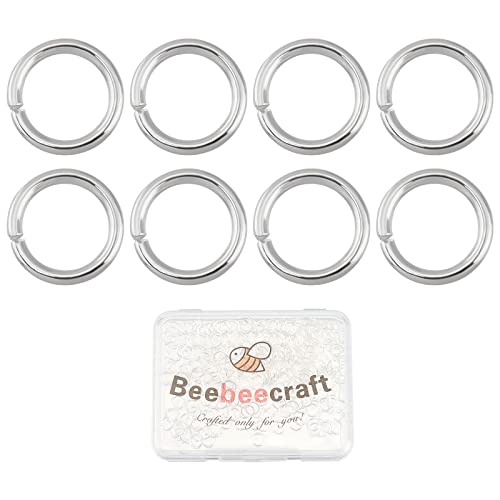 Beebeecraft 300 Stück/Box 5 mm Biegeringe 925 offene Biegeringe Aus Sterlingsilber Für Die Schmuckherstellung, Halsketten, Schlüsselanhänger, Verbinder von Beebeecraft