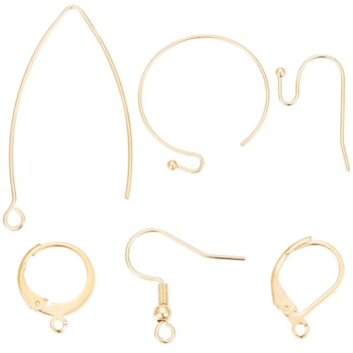 Beebeecraft 60 Teiliges 6 Stil Ohrringhaken Set Aus 18K Vergoldetem Edelstahl Ohrhaken Ohrhaken Set Für Die Herstellung von Schmuck Ohrringen von Beebeecraft