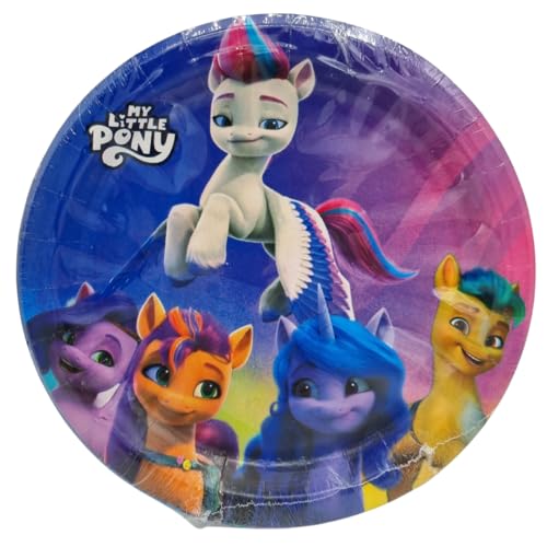 BeenSmile, My Little Pony 8 Teller 23 cm, Einwegteller für Kindergeburtstage, Artikel zur Dekoration von Themenpartys von BeenSmile