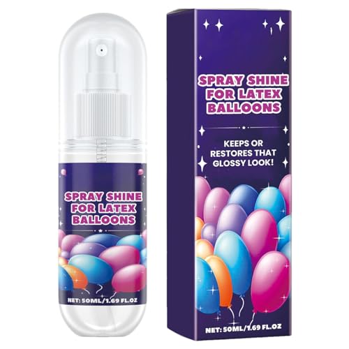 Befeixue Ballon-Aufheller-Spray, Shine Ballon-Glanzspray | Ballon-Hochglanzspray | 50-ml-Düsendesign, kein Tropfen, schnell trocknendes, langanhaltendes Glanzspray für Dekorationspartys, von Befeixue