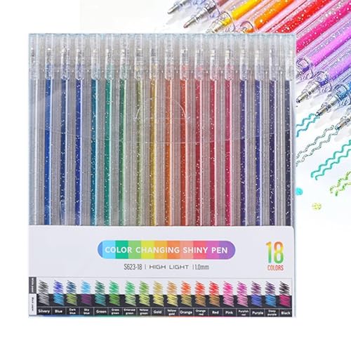 Befeixue Glitzer-Gelstifte-Set, Glitzer-Gelstifte - Verschiedene Farben funkelnde Gel-Glitzerstifte | Schreibwarenzubehör, Gel-Marker-Set zum Schreiben, Malen, Kritzeln, Scrapbooking, Journaling von Befeixue