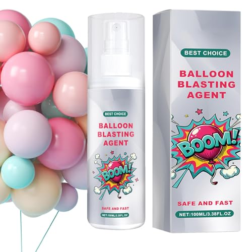 Befeixue Spray für Luftballons im Freien,Latex-Ballonspray | Schnell platzendes Spray für Latexballons,Sofortiges Ballonspray zur Verbesserung der Partyatmosphäre für Halloween, Geburtstage, von Befeixue