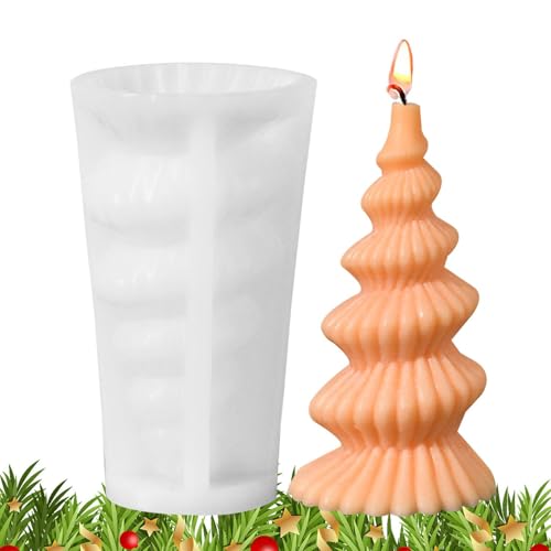 Befeixue Weihnachtsbaum-Silikonform für Harz, Weihnachtsbaum-Silikonform - Gipsform,Weihnachtsbaum-Kerzenformen zum Gießen von Epoxidharz, Aromatherapie-Kerzen, Wachs von Befeixue