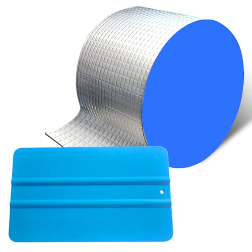 Wasserdichtes Butylband 10cm x 3m Aluminium Klebeband Bitumenband Selbstklebend Dichtungsband für Dachleckage Reparatur Oberflächenrisse Wasserrohr von Befitery