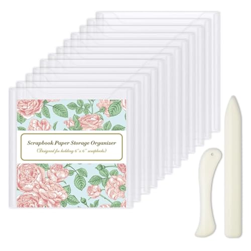 Begchy Scrapbook-Papier-Aufbewahrungs-Organizer, Knochen-Ordner-Papierfaltset, Aufbewahrungstaschen, für Scrapbook-Papier im Format 6 X 6 Begchy Scrapbook-Papier-Aufbewahrungs-Organizer, Knochen-Ordner-Papierfaltset, Aufbewahrungstaschen, für Scrapbook-Papier im Format 6 X 6 von Begchy