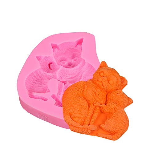 Beiersi Katze Silikon Form Für Fondant Marzipan Tortendeko Ausstecher Seife Silikon Backen Formen Dekoration Werkzeug von Beiersi