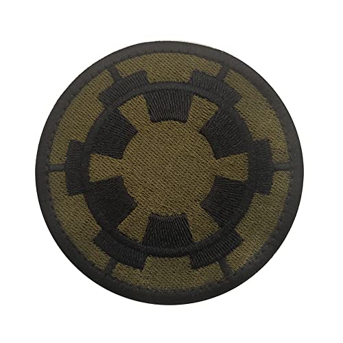 First Order Imperial Boba Fett Bestickter Aufnäher Morale Emblem Schulter Dark Clone Wars Side Sith Star Galactic Empire Galaxy Rebel Alliance Symbol Applikation Verschluss Abzeichen (Farbe 2) von Beifeitu