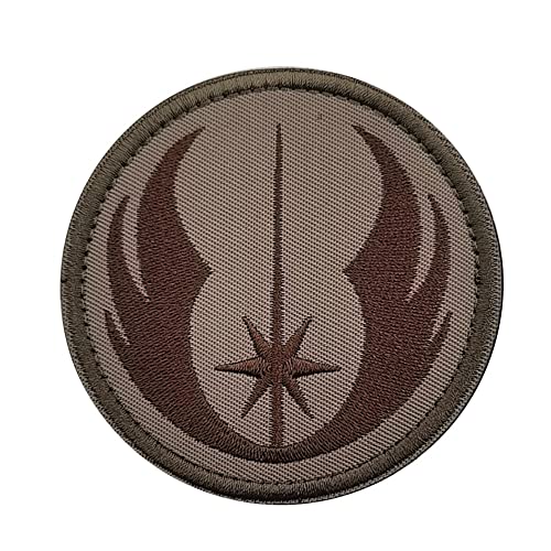 First Order Imperial Boba Fett Bestickter Aufnäher Morale Emblem Schulter Dark Clone Wars Side Sith Star Galactic Empire Galaxy Rebel Alliance Symbol Applikation Verschluss Abzeichen (Khaki) von Beifeitu