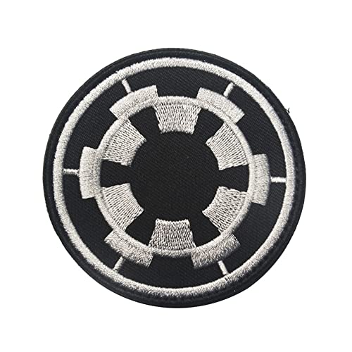 First Order Imperial Boba Fett Bestickter Aufnäher Morale Emblem Schulter Dark Clone Wars Side Sith Star Galactic Empire Galaxy Rebel Alliance Symbol Applikation Verschluss Abzeichen (schwarz) von Beifeitu