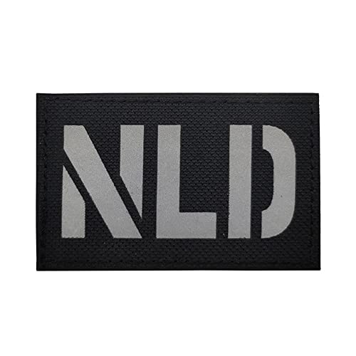 Holland Reflective IR Flag Patch NLD Tactical Infrared Netherlands Patches Military Moral Emblem Loop Hook Fastener Sew on Shoulder Armband Applique Badge von Beifeitu