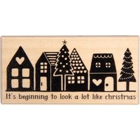 BUTTERER Stempel "Little town" von Beige