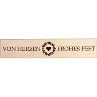 BUTTERER Stempel "Von Herzen frohes Fest" von Beige